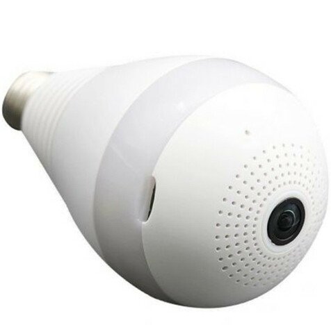 Bec cu camera Spion iUni B008, Full HD, Wi-Fi/IP si Senzor de Miscare, Unghi 360 grade